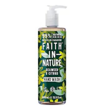 Sapun Lichid cu Alge Marine si Citrice Faith in Nature, 400 ml