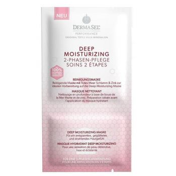 Masca de intretinere in 2 faze Hyaluron Forte Deep Moisturizing Dermasel 9 ml