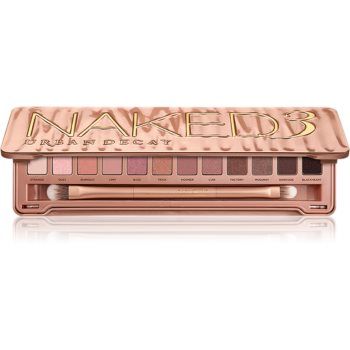 Urban Decay Naked3 paleta farduri de ochi cu pensula