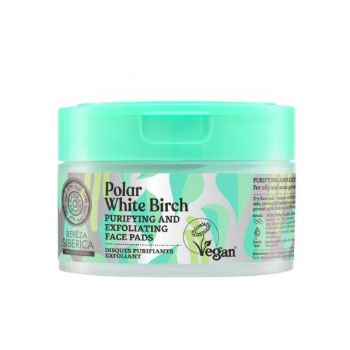 Comprese Exfoliante si Purificatoare cu Niacinamida pentru Ten Gras si Acneic Polar White Birch, 20 buc Comprese Exfoliante si Purificatoare cu Niacinamida pentru Ten Gras si Acneic Polar White Birch, 20 buc