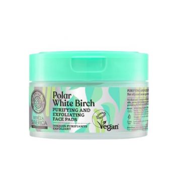 Comprese Exfoliante si Purificatoare cu Niacinamida pentru Ten Gras si Acneic Polar White Birch, 20 buc ieftin