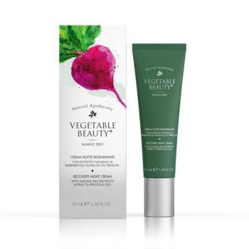 Cremă de noapte regeneratoare cu extract natural de sfeclă și uleiuri prețioase Vegetable Beauty 50ml