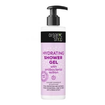 Gel de Dus Hidratant cu Lavanda si Acid Lactic Organic Shop, 280 ml Gel de Dus Hidratant cu Lavanda si Acid Lactic Organic Shop, 280 ml