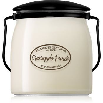 Milkhouse Candle Co. Creamery Cranapple Punch lumânare parfumată Butter Jar