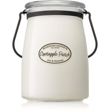 Milkhouse Candle Co. Creamery Cranapple Punch lumânare parfumată Butter Jar