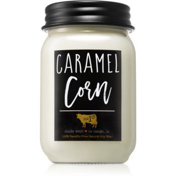Milkhouse Candle Co. Farmhouse Caramel Corn lumânare parfumată Mason Jar ieftin