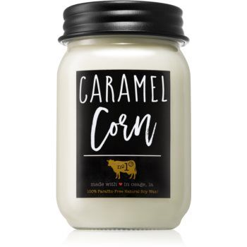 Milkhouse Candle Co. Farmhouse Caramel Corn lumânare parfumată Mason Jar