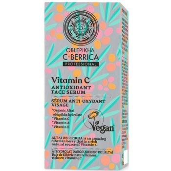 Ser Antioxidant Iluminator pentru Ten cu Vitamina C Oblepikha C-Berrica, 30 ml ieftin