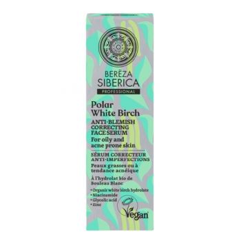 Ser Corector pentru Tenul Acneic cu Niacinamida, Zinc si Acid Glicolic Polar White Birch, 30 ml ieftin