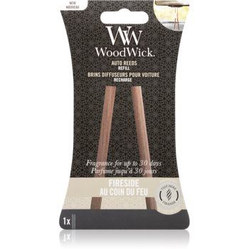 Woodwick Fireside parfum pentru masina rezervă