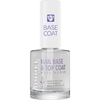 Rimmel Nail Nurse lac de unghii de baza si superioara 5 in 1 Rimmel Nail Nurse lac de unghii de baza si superioara 5 in 1