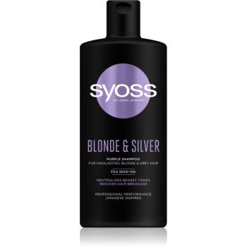 Syoss Blonde & Silver sampon violet pentru părul blond şi gri
