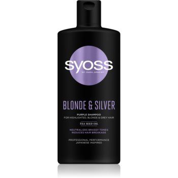 Syoss Intense Blonde sampon violet pentru părul blond şi gri Syoss Intense Blonde sampon violet pentru părul blond şi gri