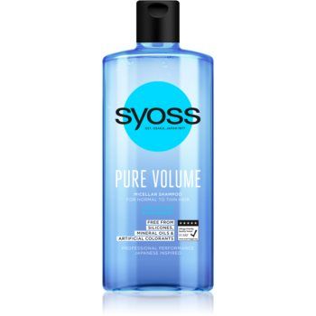 Syoss Pure Volume șampon micelar pentru volum fara silicon