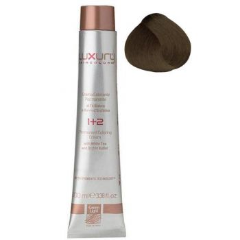 Vopsea Crema Permanenta Luxury Green Light, nuanta Light Beige Brown 5.32, 100 ml ieftina