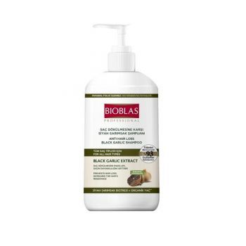 Șampon profesional anticădere cu extract de usturoi negru organic Bioblas, 1000 ml Șampon profesional anticădere cu extract de usturoi negru organic Bioblas, 1000 ml
