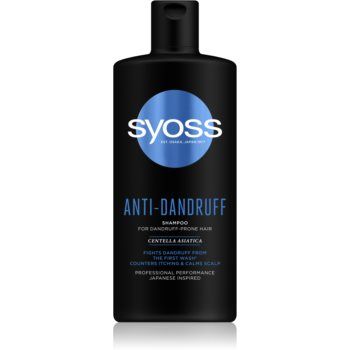 Syoss Anti-Dandruff sampon anti-matreata pentru un scalp uscat, atenueaza senzatia de mancarime