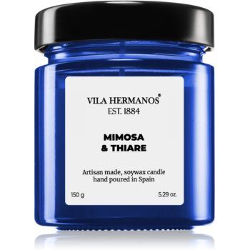 Vila Hermanos Apothecary Cobalt Blue Mimosa & Thiare lumânare parfumată