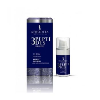 Crema Contur Ochi Anti-Age - Cosmetica Afrodita 3Peptides Cell-Active, 15 ml