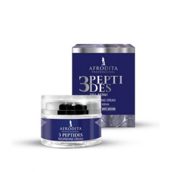 Crema Nutritiva Ten Uscat Anti-Age - Cosmetica Afrodita 3Peptides Cell-Active, 50 ml
