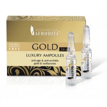 Cosmetica Afrodita - Fiole LUXURY cu aur pur 5 fiole a 1,5 ml ieftin