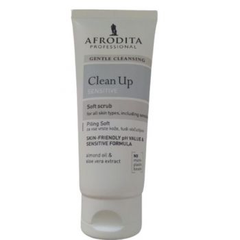 Cosmetica Afrodita - Peeling Facial Soft pentru toate tipurile de ten, inclusiv tenul sensibil 100 ml