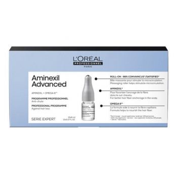 Ser Tratament Anticadere - L'Oreal Professionnel Aminexil Advanced Anti - Thinning Hair Programme 10 x 6 ml la reducere