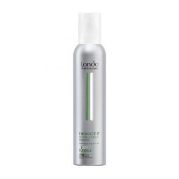 Spuma de Par cu Fixare Flexibila - Londa Professional Enhance It Flexible Hold Mousse, 200 ml