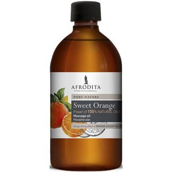 Ulei Masaj Facial si Corporal din Portocale - Cosmetica Afrodita Massage Oil Sweet Orange, 500 ml de firma original