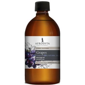 Ulei Masaj Facial si Corporal din Seminte de Struguri - Cosmetica Afrodita Massage Oil Grapes, 500 ml ieftin