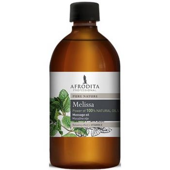 Ulei Masaj Facial si Corporal Melissa si Vitamina E - Cosmetica Afrodita Massage Oil Melissa + Vitamin E, 500 ml