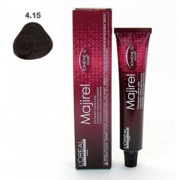Vopsea permanenta L'Oreal Professionnel Majirel Ionene G incell  nr. 4,15 saten cenusiu acaju