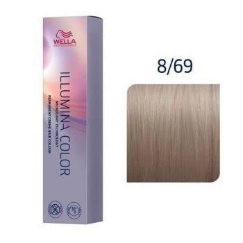 Vopsea Permanenta - Wella Professionals Illumina Color Nuanta 8/69 blond deschis violet perlat de firma originala