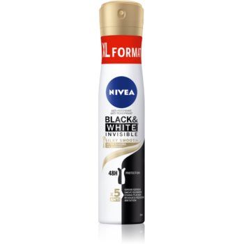 NIVEA Black & White Invisible Silky Smooth spray anti-perspirant pentru femei