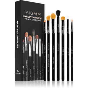 Sigma Beauty Brush Set Basic Eye set perii machiaj pentru ochi