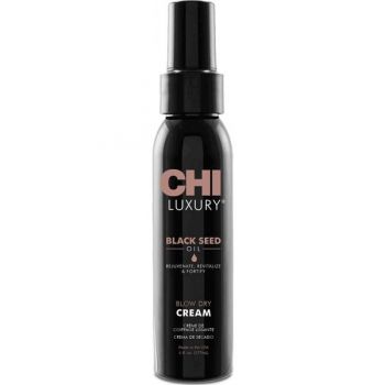 Crema pentru Par - CHI Luxury Black Seed Oil Blow Dry Cream, 177 ml