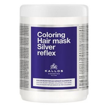 Masca de Par Nuantatoare - Kallos Coloring Hair Mask Silver Reflex, 1000 ml ieftina