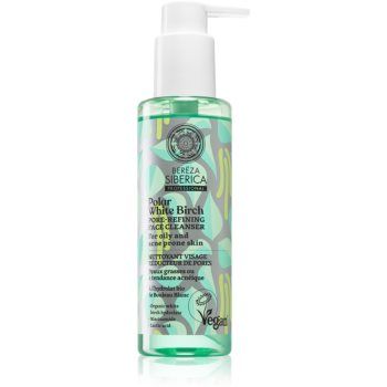 Natura Siberica Polar White Birch gel de curățare pentru micsorarea porilor