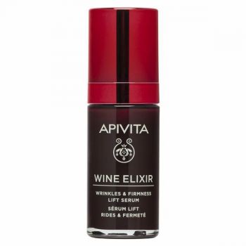Ser Facial, Wrinkle Firmness Lift Serum, Wine Elixir, Apivita, 30 ml