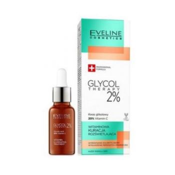 Ser pentru fata, Eveline Cosmetics Glycol Therapy 2%, 18 ml ieftin