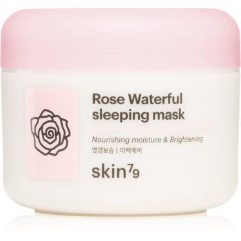 Skin79 Rose Waterfull masca hidratanta de noapte cu apă de trandafiri