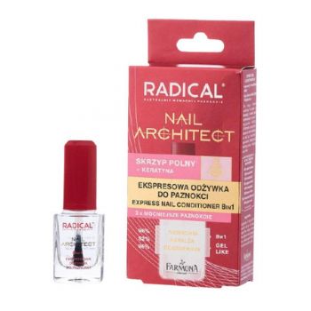 Tratament Rapid 8 in 1 pentru Unghii - Farmona Radical Nail Architect, 12 ml