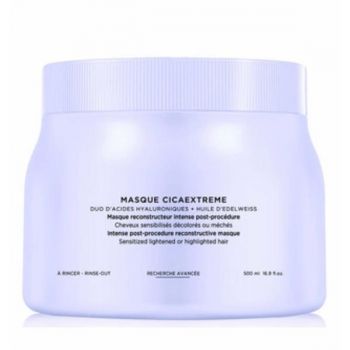 Masca Reconstructoare Post Decolorare - Kerastase Blond Absolu Masque Cicaextreme, 500 ml de firma originala