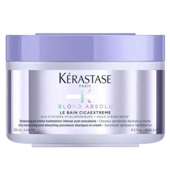 Sampon Crema Hidratant Post Decolorare - Kerastase Blond Absolu Le Bain Cicaextreme Post-bleaching Shampoo-in-cream, 250 ml