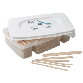 Spatule ceara din lemn pentru cosmetica Sinelco 400buc cod.7410514