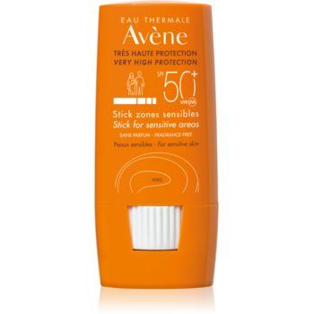 Avène Sun Stick for Sensitive Areas adera pe zonele sensibile SPF 50+
