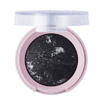 Fard de ochi Pretty by Flormar Stars Baked Black Glitters 06, 2.5g