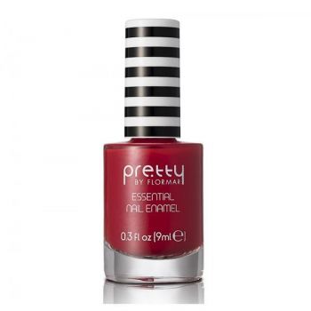 Lac de unghii Pretty by Flormar Essential Party Red 13, 9ml Lac de unghii Pretty by Flormar Essential Party Red 13, 9ml