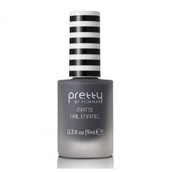 Lac de unghii Pretty by Flormar Matte Grey 12, 9ml