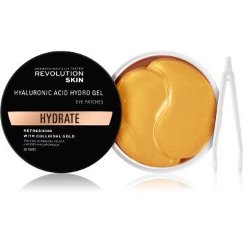 Revolution Skincare Gold Hydrogel masca hidrogel pentru ochi cu aur